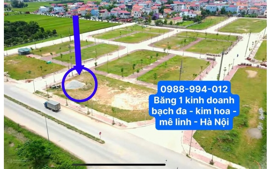 ĐẤT KINH DOANH MẶT ĐƯỜNG 24m Đấu giá Bạch đa, KIM HOA, mê linh, Hà Nội, GẦN VÀNH ĐAI 4 ĐƯỜNG 120m Vị trí đắc địa